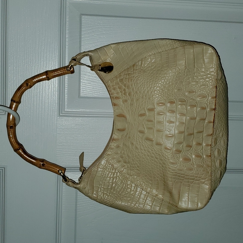 Brahman Cream Croc Bag